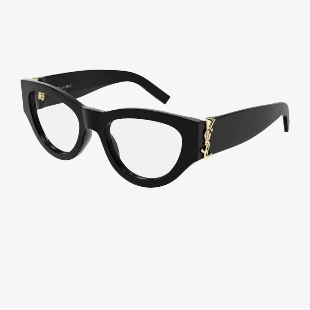YSL Saint Laurent Eyewear Womens Cat Eye RX Glasses Full Inclusion 53:20:145MM